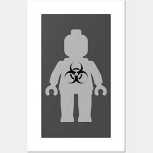 Minifig with Radioactive Symbol Posters and Art